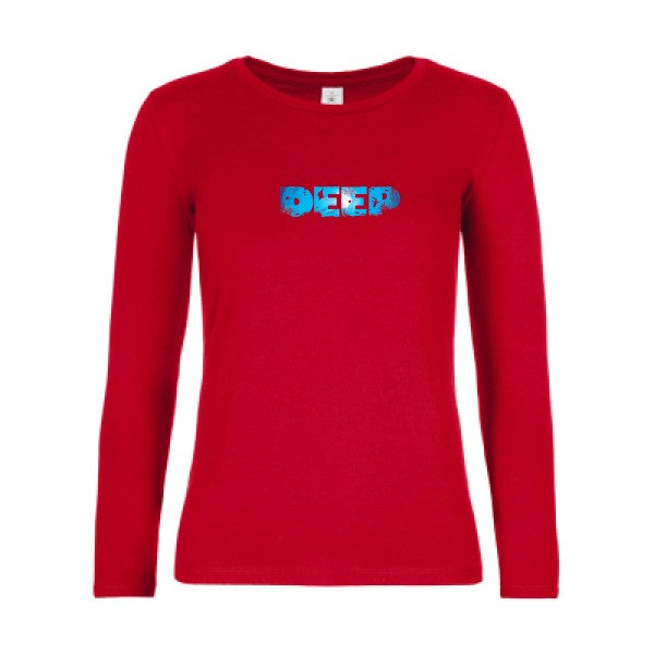 t-shirt lsl femme deep-  Red flex 