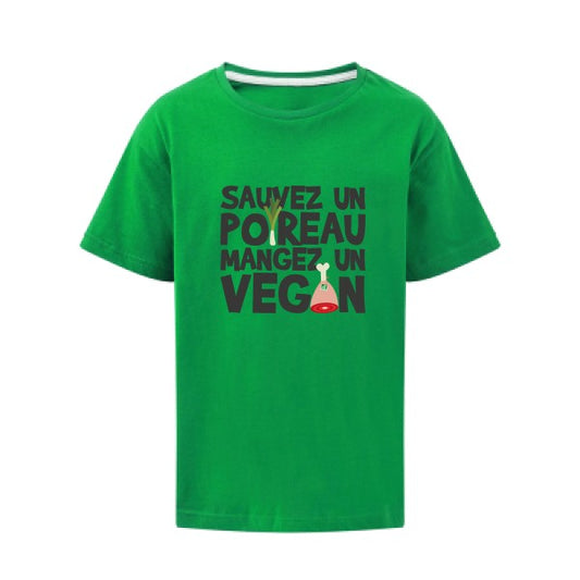 vegan/poireau SG - Kids T-shirt enfant Kelly Green Taille 140 (9-10/XL)