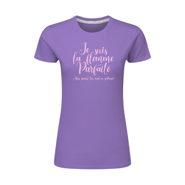 La flemme parfaite | Rose |T shirt original femme|SG