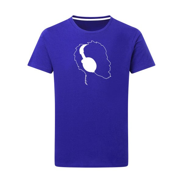 Mr. Jack -Flex noir sur T-shirt SG  Royal Blue  5XL