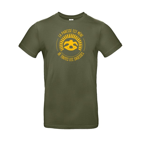 La paresse mère de sagesseFlex jaune or - E190 T-shirt|Urban Khaki||2XL