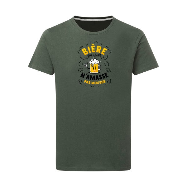 T-shirt homme Bière qui roule - T-shirt humour pour les amateurs de bière Thyme 2XL