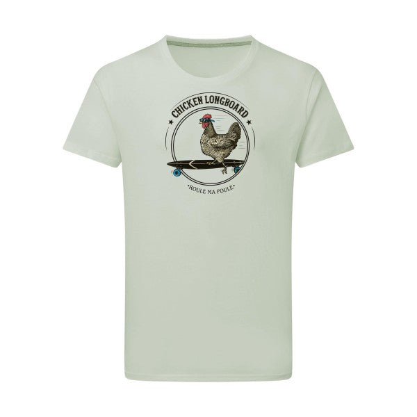 T-shirt homme Chicken Longboard - T-shirt original pour les amateurs de longboard Pastel Macchiato 2XL