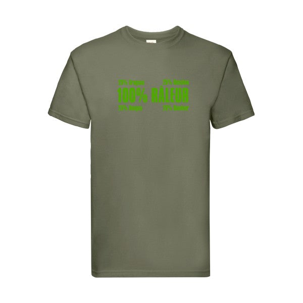 T-shirt|Râleur |Vert pomme|Fruit of the loom 205  G