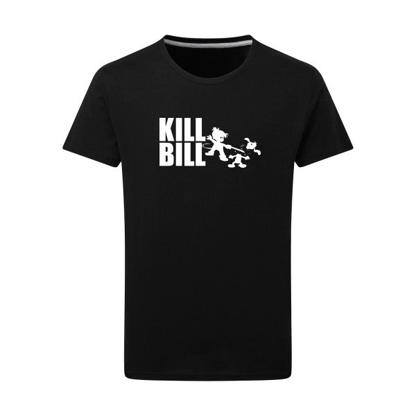 kill bill Blanc -Flex Blanc sur T-shirt SG  Dark Black  4XL