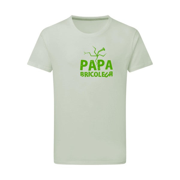 Papa bricoleur - Flex Vert pomme Tshirt original Pastel Macchiato  2XL