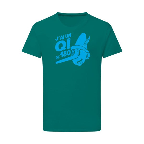 Quotient intellectuel - Flex bleu clair Tshirt original Emerald Green  2XL