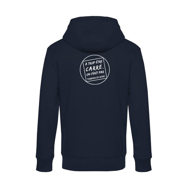 Cercle-vicieux sweat shirt original Navy Blue flex Blanc impression Dos