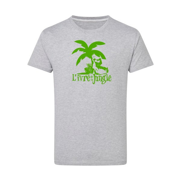 L'ivre de la jungle vert pomme -Flex vert pomme sur T-shirt SG  Light Oxford  5XL