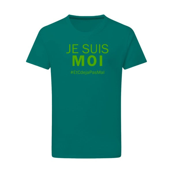 Je suis moi vert pomme -Flex vert pomme sur T-shirt SG  Emerald Green  2XL