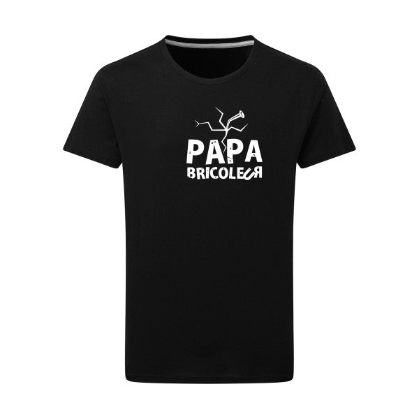 Papa bricoleur - Flex Blanc Tshirt original Dark Black  4XL