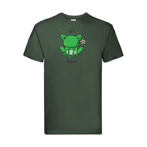 Be Green  Fruit of the loom 205 g/m² T-shirt/ bottle green