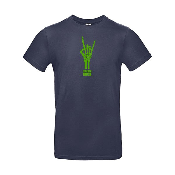 Forever Rock !!! Flex Vert pomme |E190 T-shirt|Navy Blue||2XL