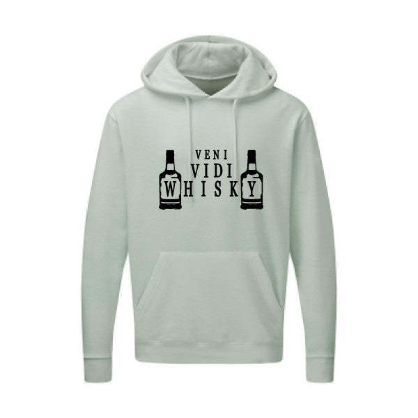 VENI VIDI WHISKY |Sweat  capuche humoristique noir 