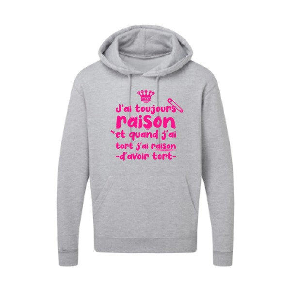 J'ai toujours raison Rose Fluo SG - Hooded Sweatshirt Sweat capuche