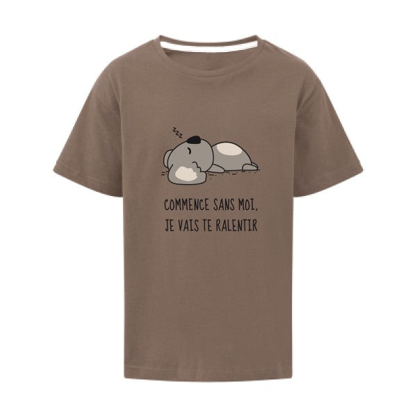 Dormir SG - Kids T-shirt enfant Deep Taupe Taille 128 (7-8/L)