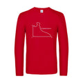 hippopotenuse - t shirt- manches- longues- original- humour- Red impression Face