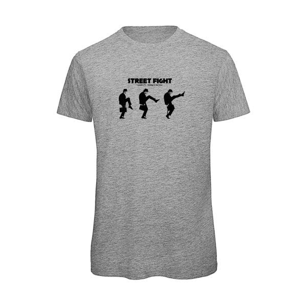 T-shirt humour original British Fight T Shirt couleur Sport Grey