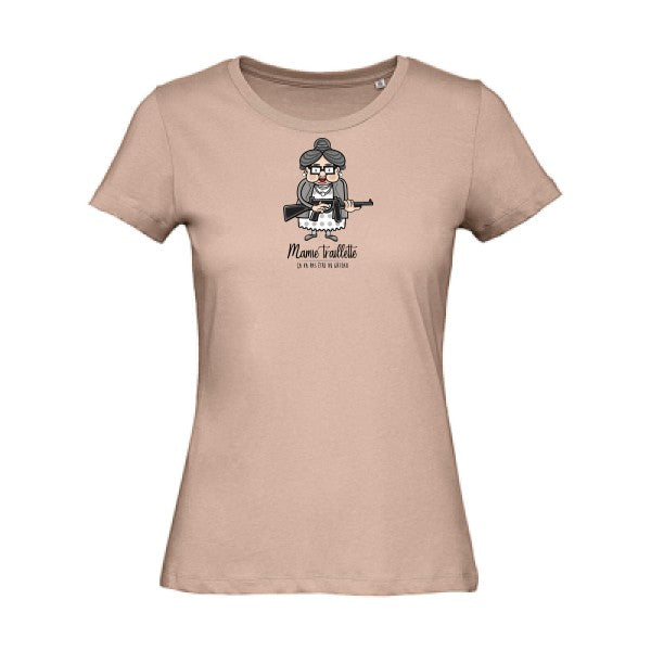 Mamie-Traillette- - t-shirt original femme Millennial Pink
