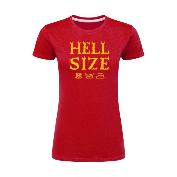 HELL SIZE ! jaune Or |T shirt original femme|SG