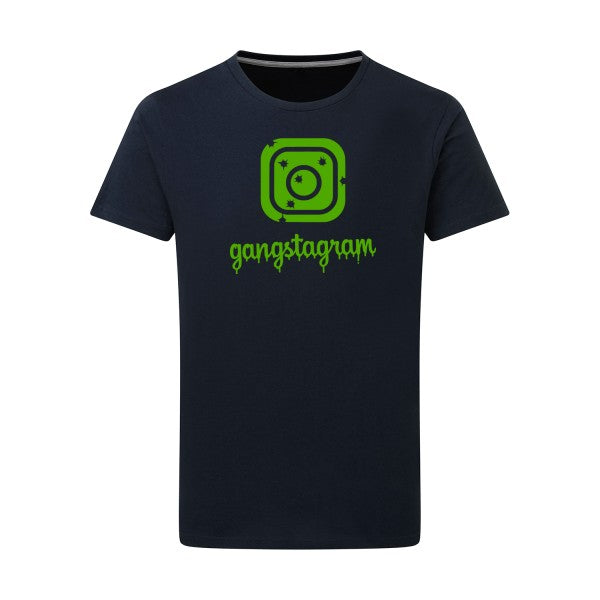 GANGSTAGRAM - Flex Vert pomme Tshirt original Navy  5XL