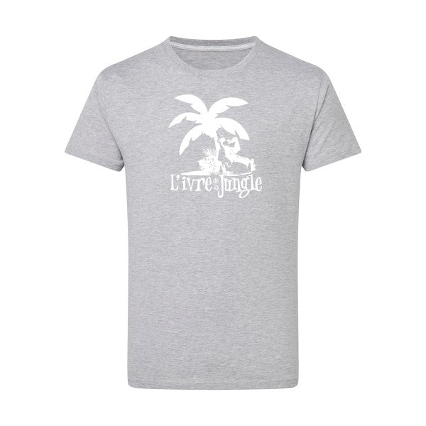 L'ivre de la jungle Blanc -Flex Blanc sur T-shirt SG  Light Oxford  5XL