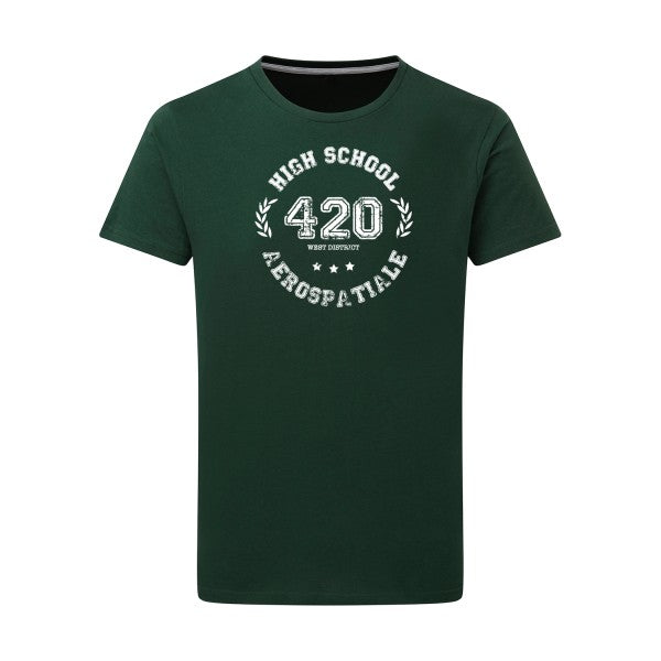 Very high school - Flex Blanc Tshirt original Bottle Green  2XL