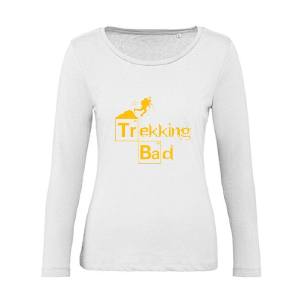 Trekking bad jaune Or |   T shirt manches longues femme|100% bio