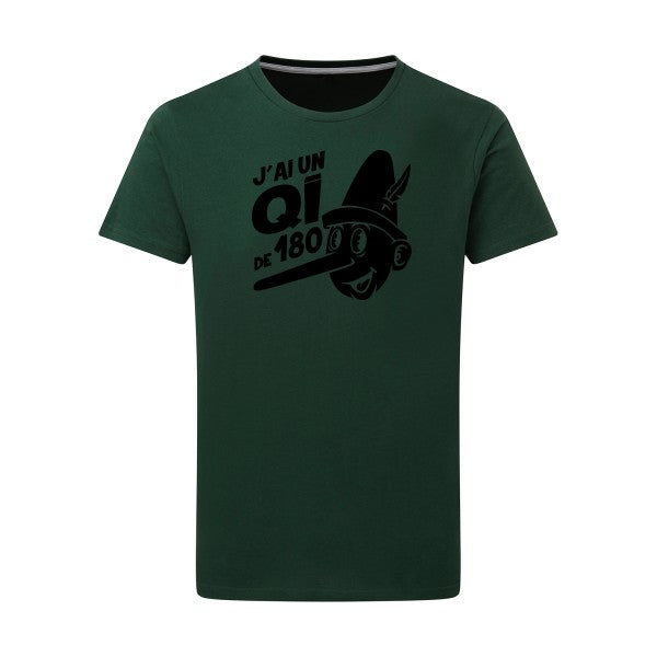 Quotient intellectuel - Flex noir Tshirt original Bottle Green  2XL