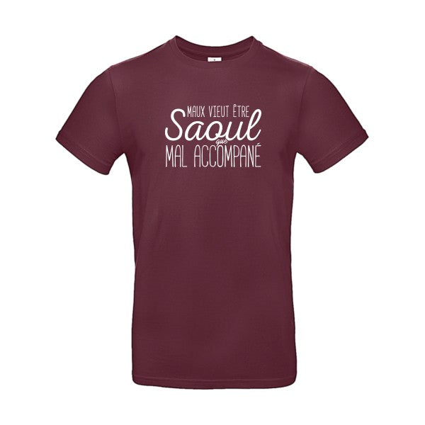 Maux vieut être SaoulFlex Blanc - E190 T-shirt|Burgundy||2XL