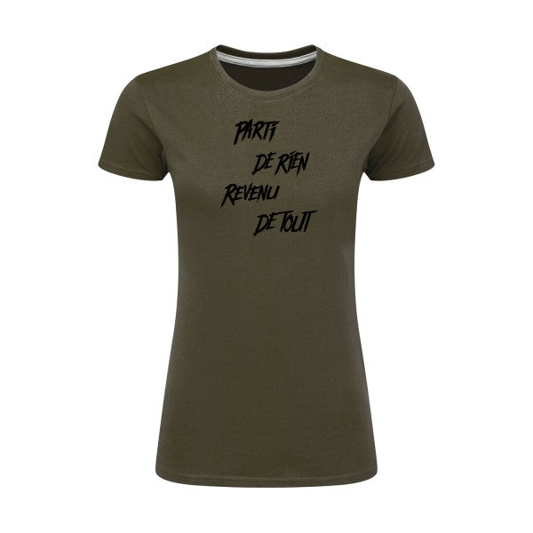 Parti de rien Noir |T shirt original femme|SG