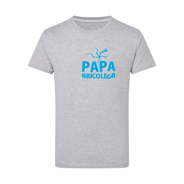 Papa bricoleur - Flex bleu clair Tshirt original Light Oxford  5XL