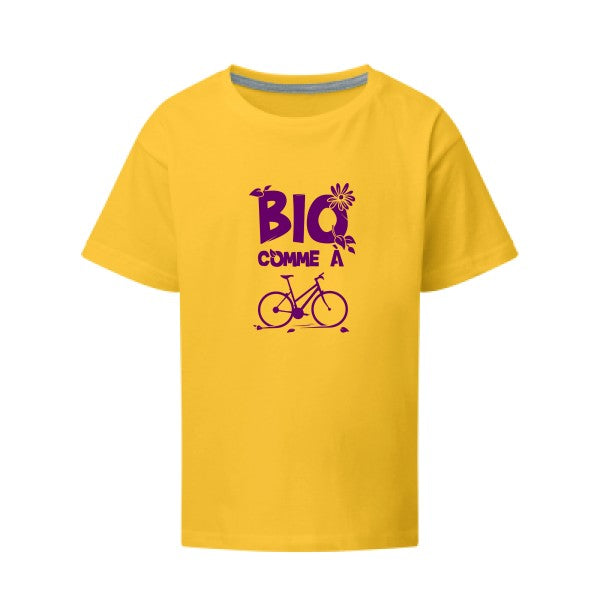 Bio comme un vélo Flex Violet SG - Kids T-shirt enfant sunflower Taille 140 (9-10/XL)