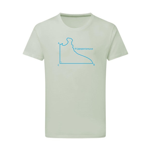 Hippopotenuse - Flex bleu clair Tshirt original Pastel Macchiato  2XL