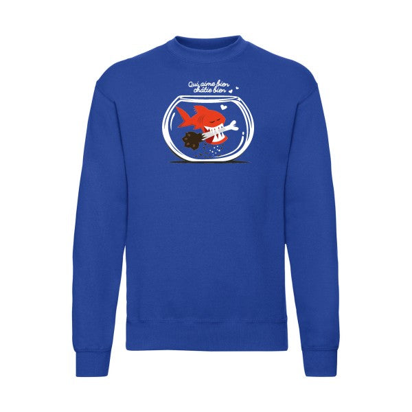 Qui aime bien châtie bien.. Fruit of the loom 280 g/m² Sweat shirt