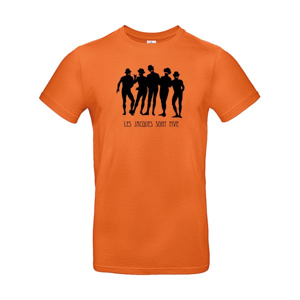 Les Jacques sont FiveFlex noir- T-shirt E190|Urban Orange||2XL