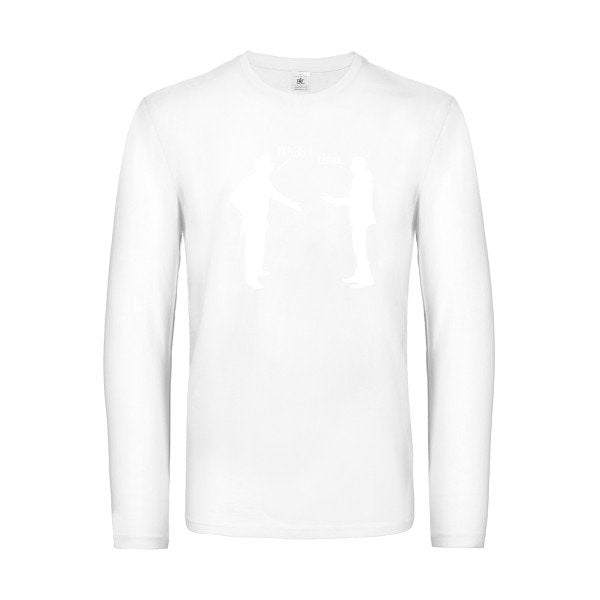 chifoumi - t shirt- manches- longues- original- humour- White impression Face