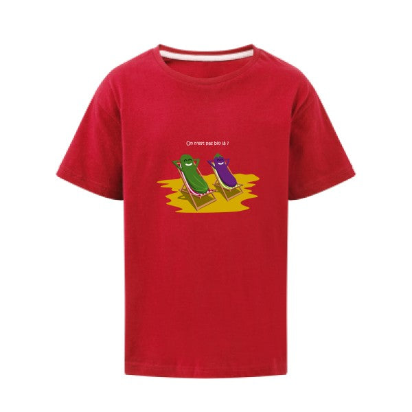 On n'est pas bio là ? SG - Kids T-shirt enfant Red Taille 152 (11-12/2XL)