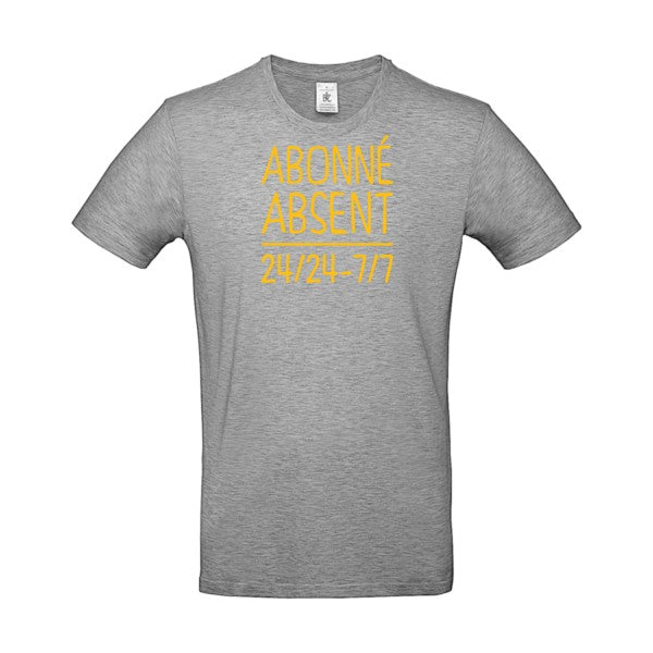 Abonné absentFlex jaune or - E190 T-shirt|Sport Grey||5XL