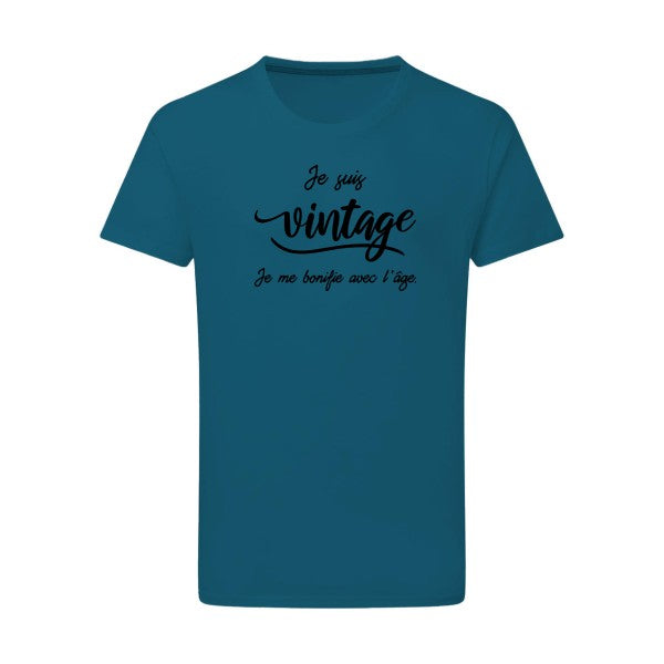 Je suis vintage  - Flex noir Tshirt original Petrol  2XL