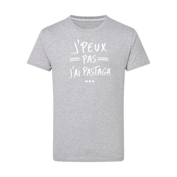 J'peux pas j'ai pastaga Blanc -Flex Blanc sur T-shirt SG  Light Oxford  5XL