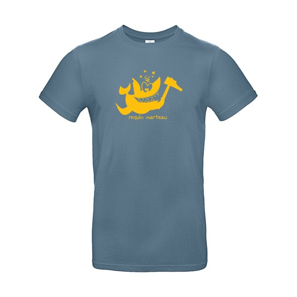 Requin marteauFlex jaune or- T-shirt E190|Stone Blue||2XL