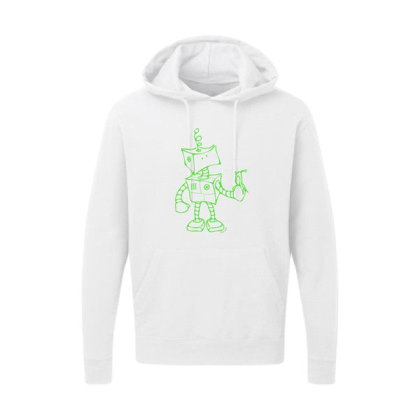 Robot & Bird Vert fluo SG - Hooded Sweatshirt Sweat capuche