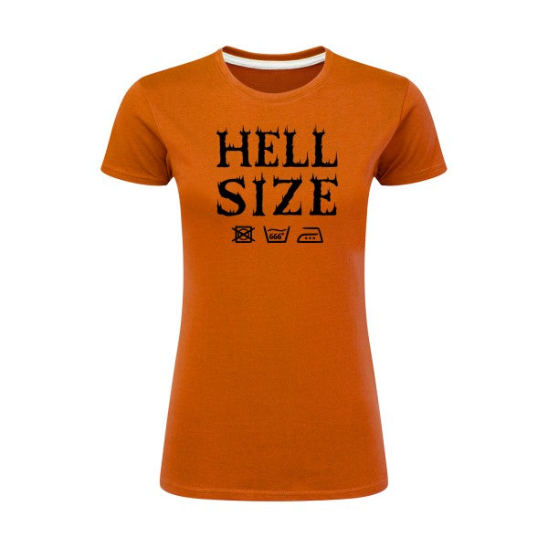 HELL SIZE ! Noir |T shirt original femme|SG