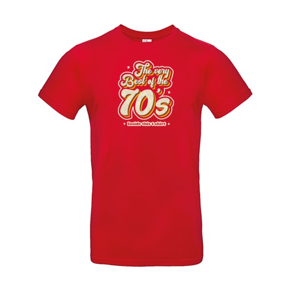 T-shirt humour original 70S T Shirt couleur Red