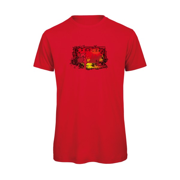 T-shirt humour original Contemplation T Shirt couleur Red