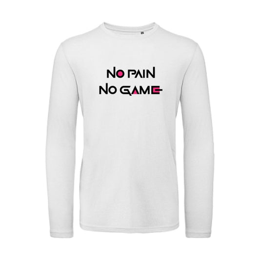 NO PAIN NO GAME  | T-shirt original LSL White 2XL