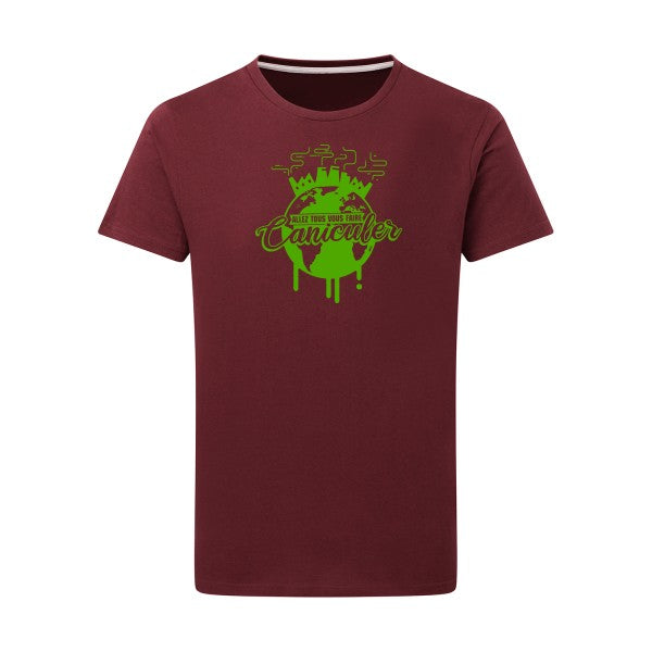 Allez tous vous faire... - Flex Vert pomme Tshirt original Burgundy  2XL