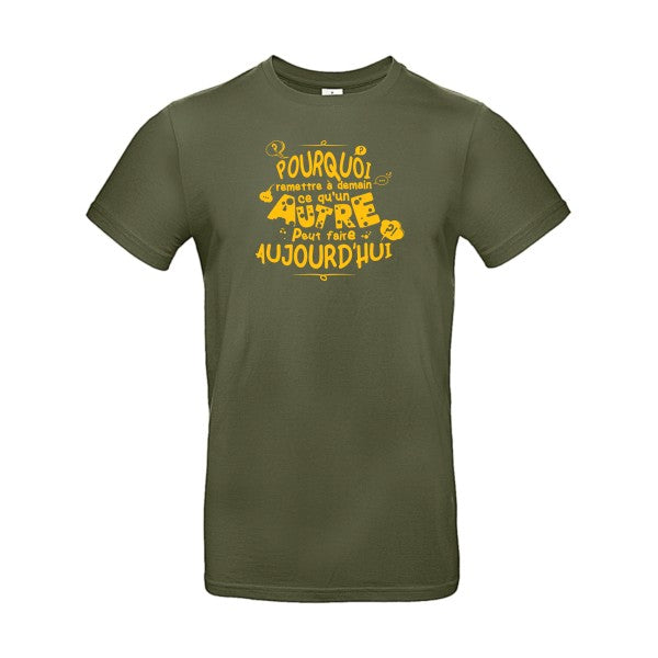 L'art de déléguerFlex jaune or - E190 T-shirt|Urban Khaki||2XL