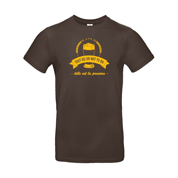 Telle est la pressionFlex jaune or- T-shirt E190|Brown||2XL